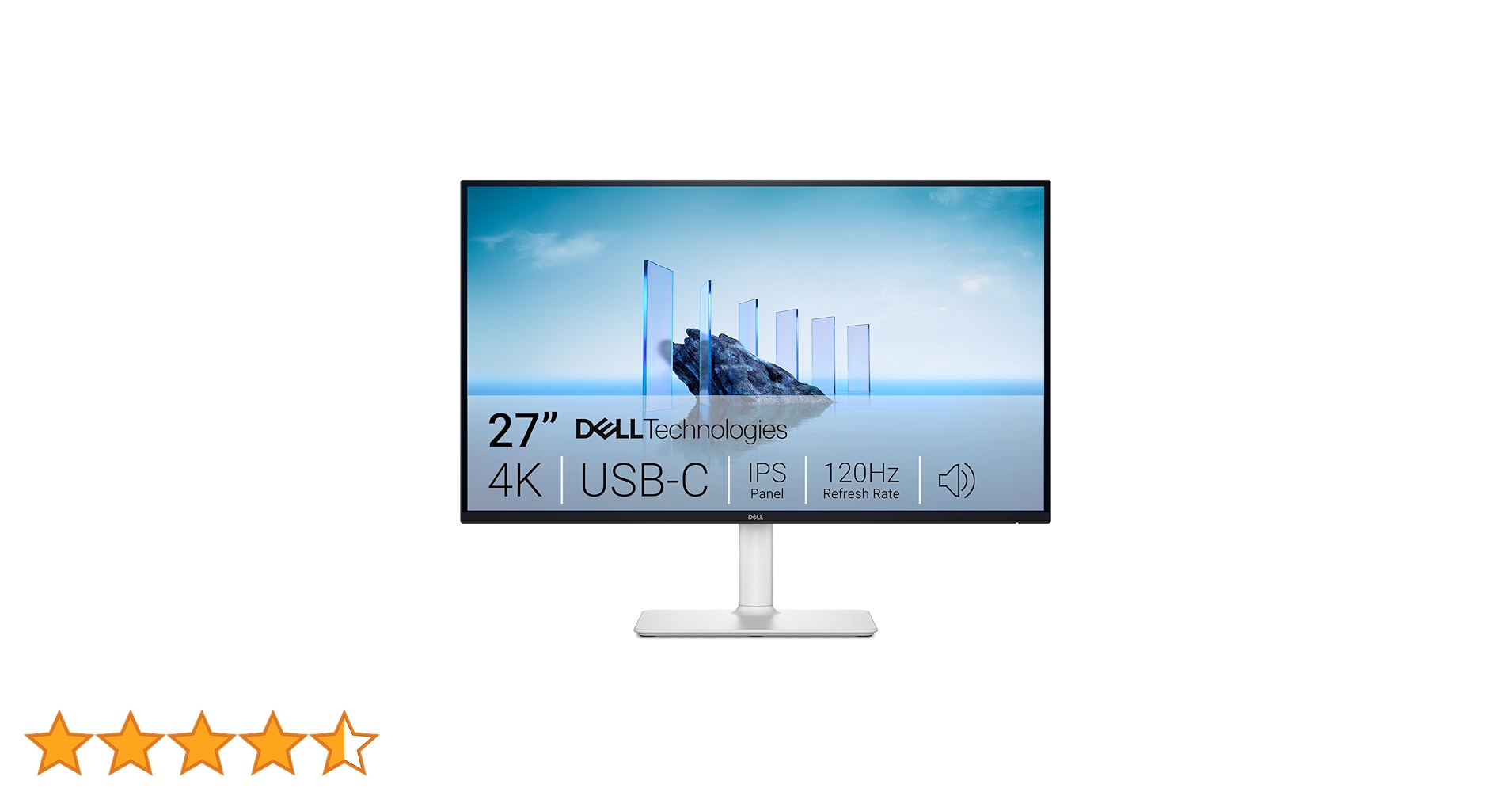 Dell 27 Plus USB-C Monitor - S2725QC, 4K UHD (3840x2160), 120Hz